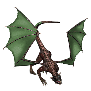 <b>Darkon</b> ist ein jugendlicher Drache. Gutes Training bereitet den jungen Drachen optimal auf seine Aufgaben in der Arena vor.