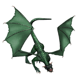 <b>Green_Smoka</b> ist ein jugendlicher Drache. Gutes Training bereitet den jungen Drachen optimal auf seine Aufgaben in der Arena vor.