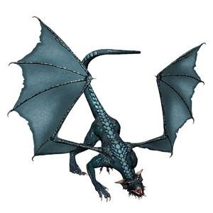 <b>Blue Star </b> ist ein jugendlicher Drache. Gutes Training bereitet den jungen Drachen optimal auf seine Aufgaben in der Arena vor.