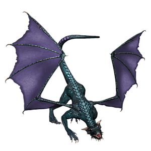 <b>Lacrima Latus</b> ist ein jugendlicher Drache. Gutes Training bereitet den jungen Drachen optimal auf seine Aufgaben in der Arena vor.