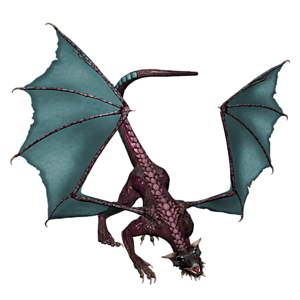 <b>Sabina</b> ist ein jugendlicher Drache. Gutes Training bereitet den jungen Drachen optimal auf seine Aufgaben in der Arena vor.
