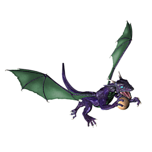 <b>Morrelyori</b> ist ein Drachenkind. Nun ist der richtige Moment, dem Kleinen Fliegen, Feuerspucken usw. beizubringen.